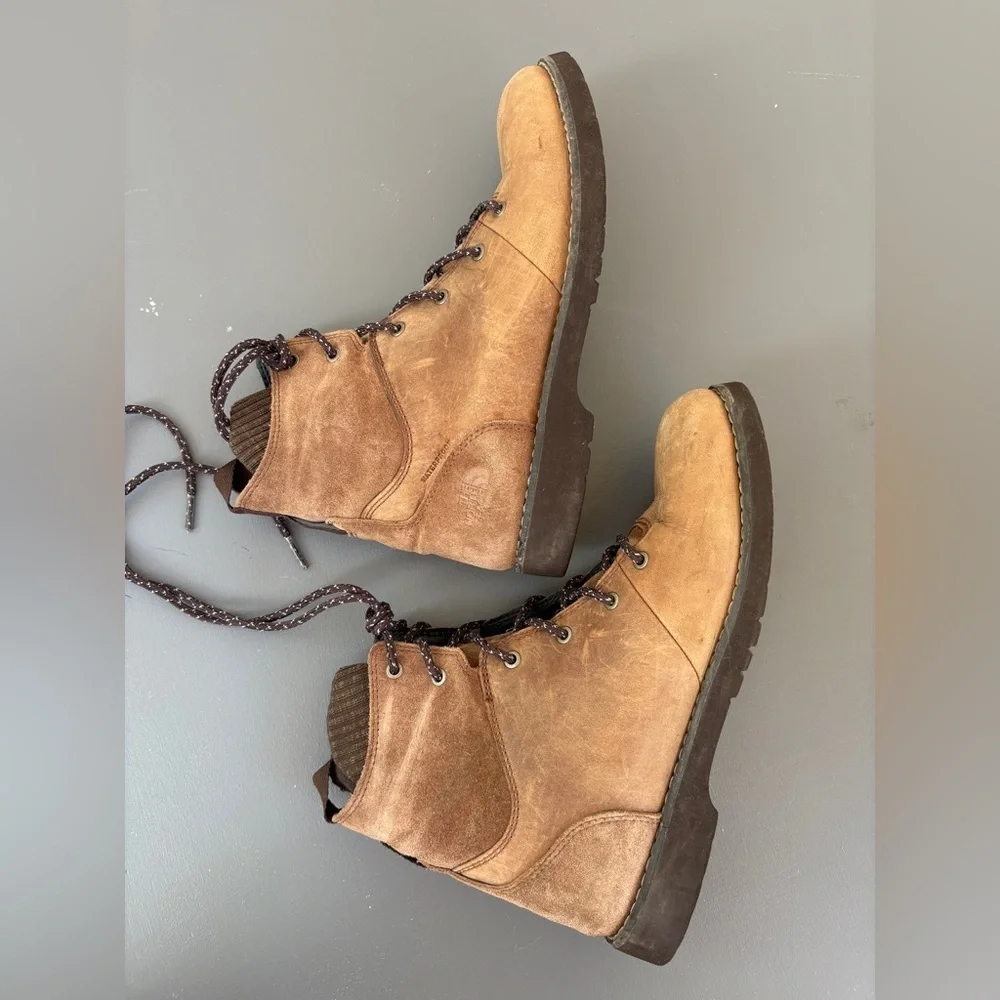 The North Face Ballard II Lace-Up Waterproof Boots – Brown Leather – Size 9.5